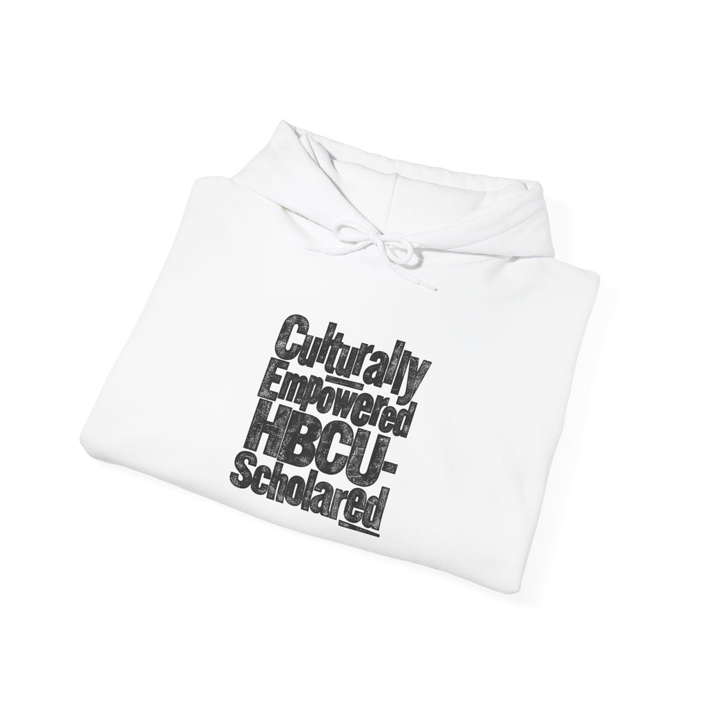 Culturally Empowered HBCU-Scholared Distressed Print Hoodie