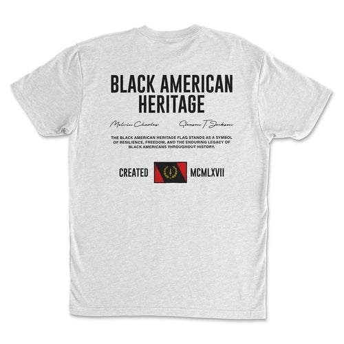 Black American Heritage Tee White Edition | Juneteenth Collection