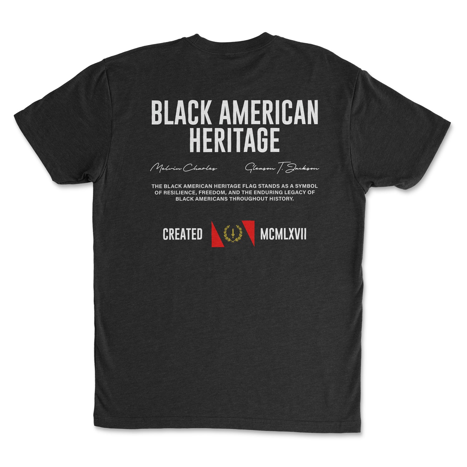 Black American Heritage Tee Black Edition | Juneteenth Collection