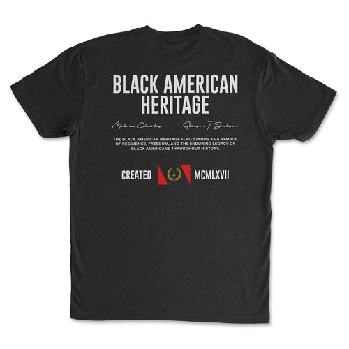 Black American Heritage Tee Black Edition | Juneteenth Collection