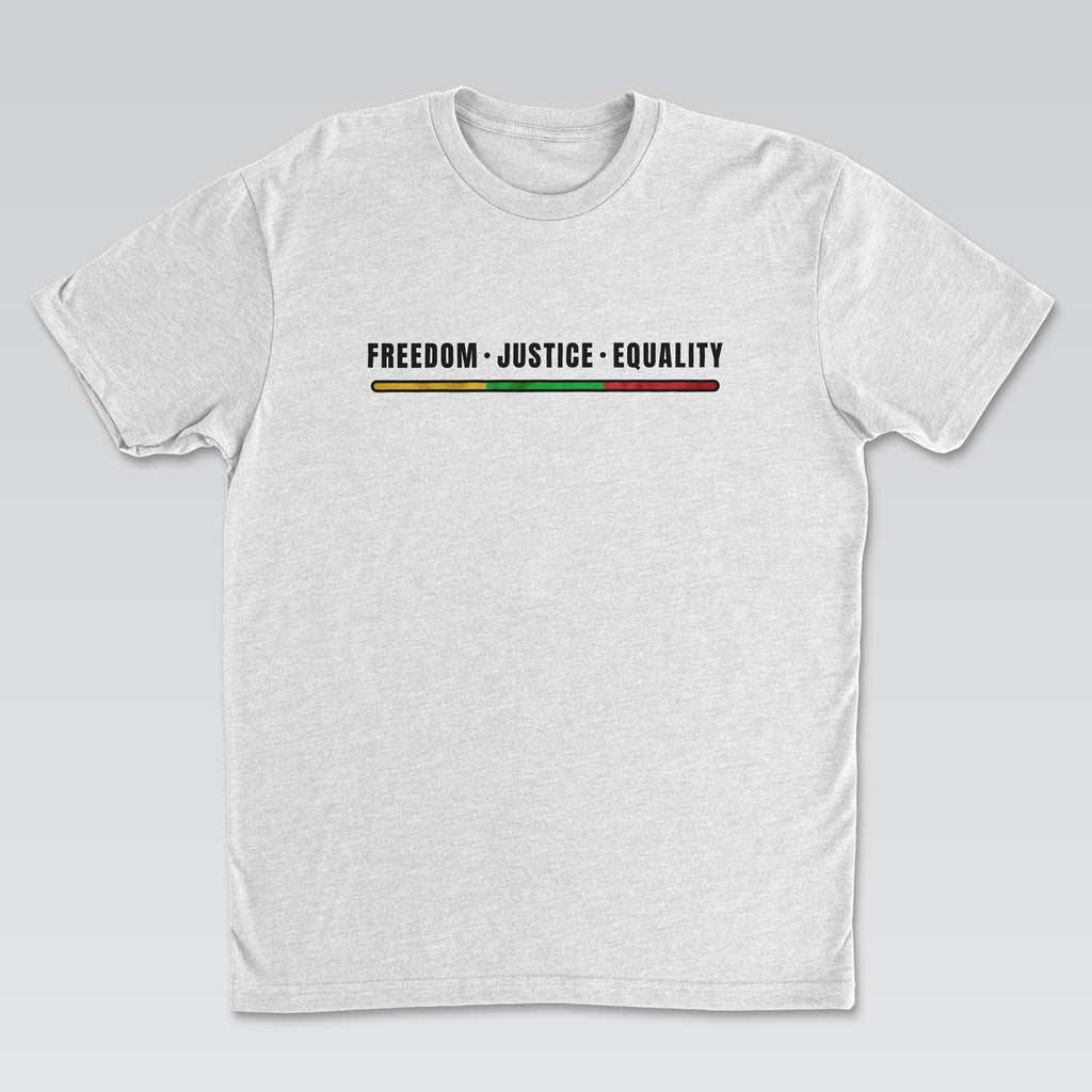 Freedom • Justice • Equality Tee | Juneteenth Collection White Edition