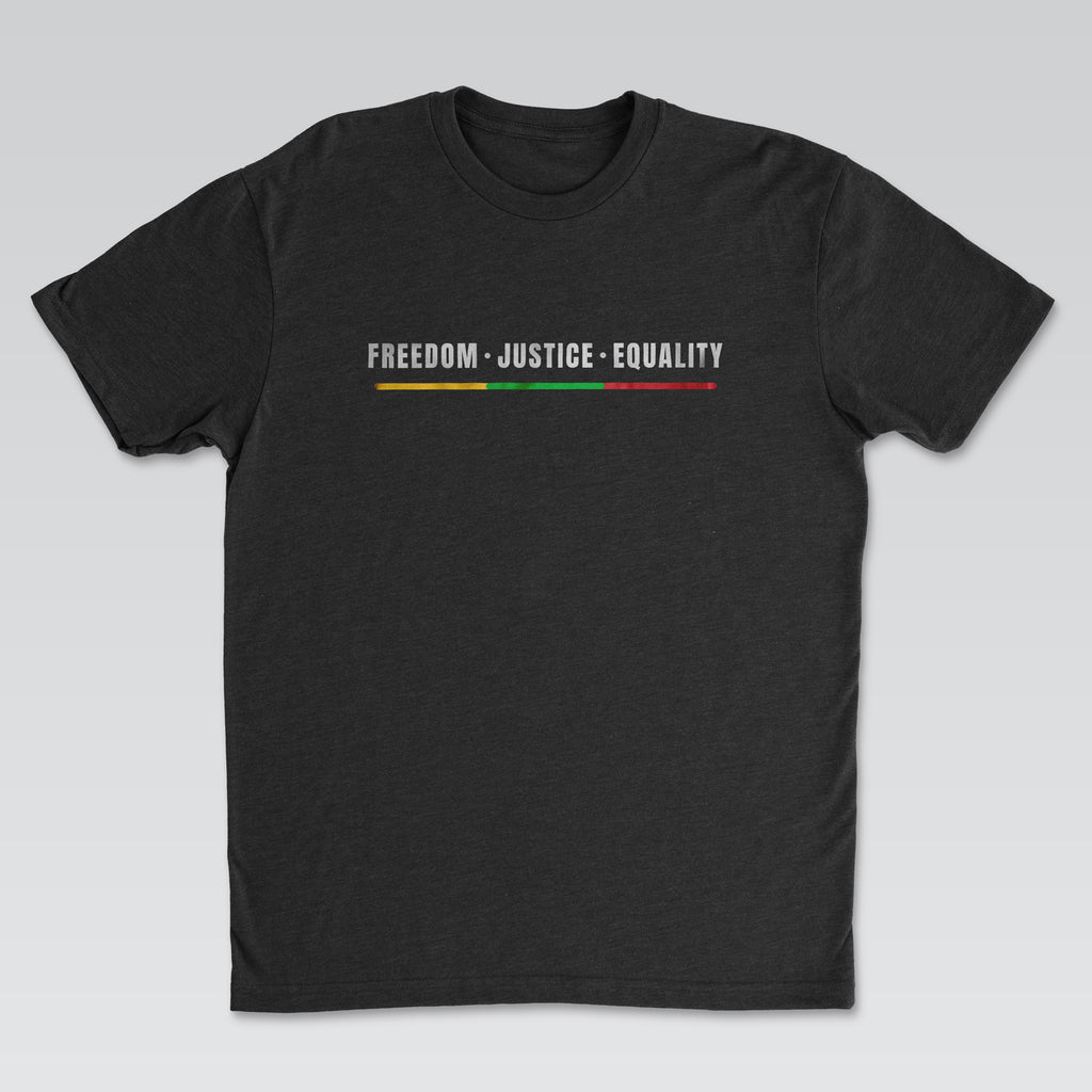 Freedom • Justice • Equality Tee | Juneteenth Collection Black Edition