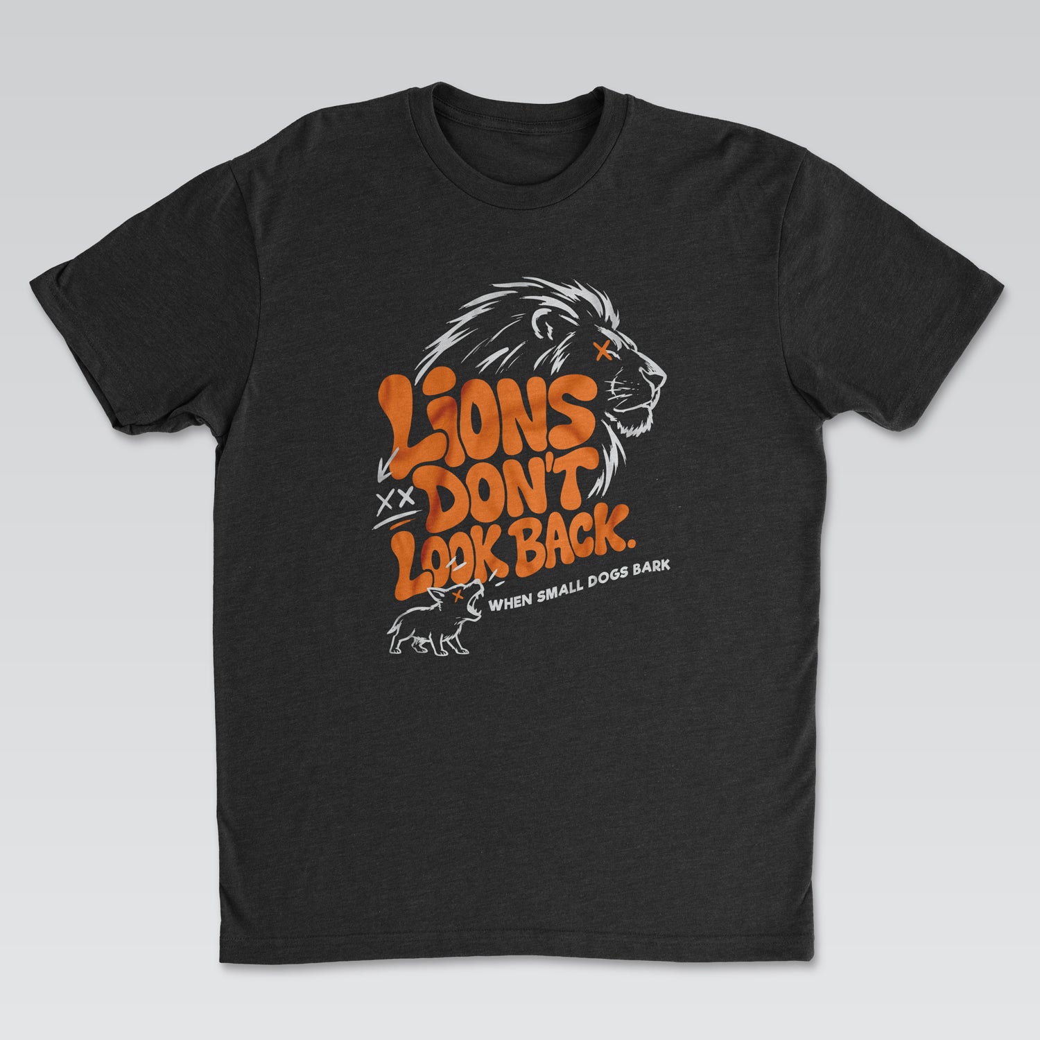Lions Don't Look Back Tee Black Edition | Cynical Truths Collection