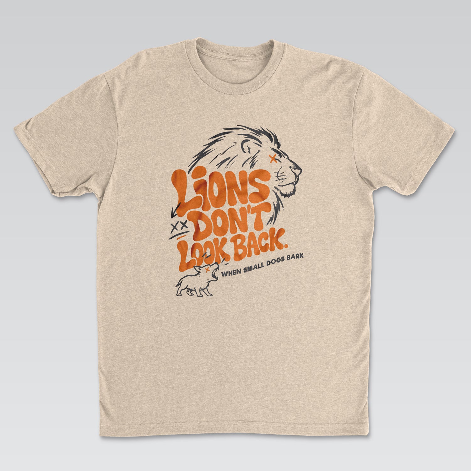 Lions Don't Look Back Tee White Edition | Cynical Truths Collection