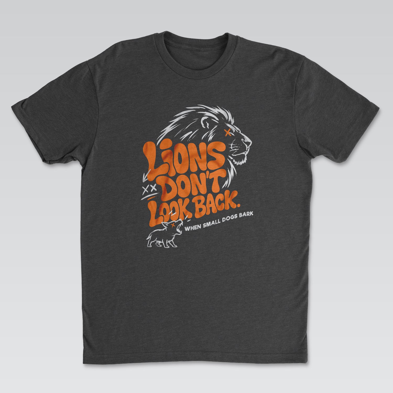 Lions Don't Look Back Tee Black Edition | Cynical Truths Collection