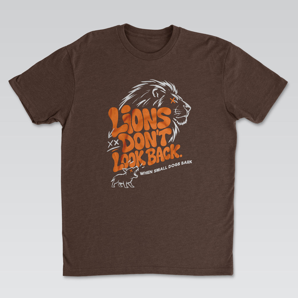 Lions Don't Look Back Tee Black Edition | Cynical Truths Collection