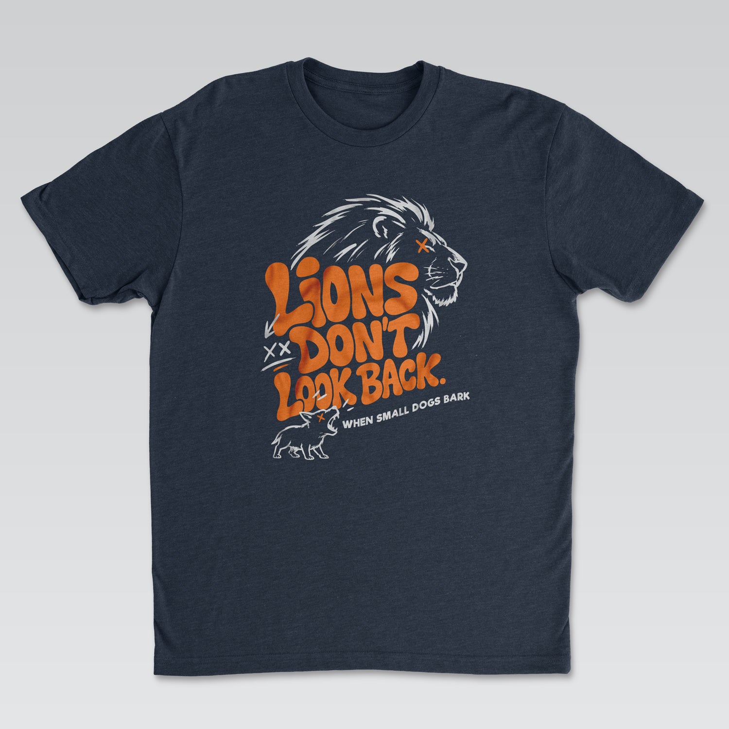 Lions Don't Look Back Tee Black Edition | Cynical Truths Collection