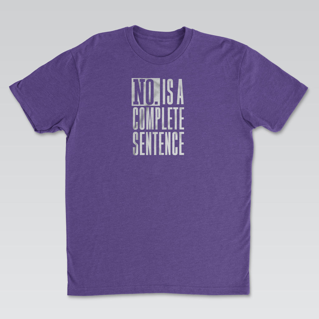 No. Is a Complete Sentence White Print | Cynical Truths Collection