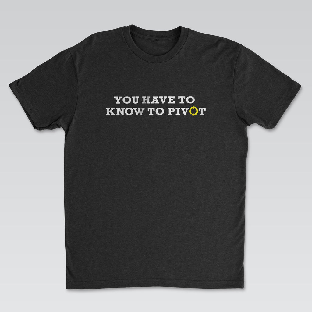 Pivot Tee White Print | Cynical Truths Collection