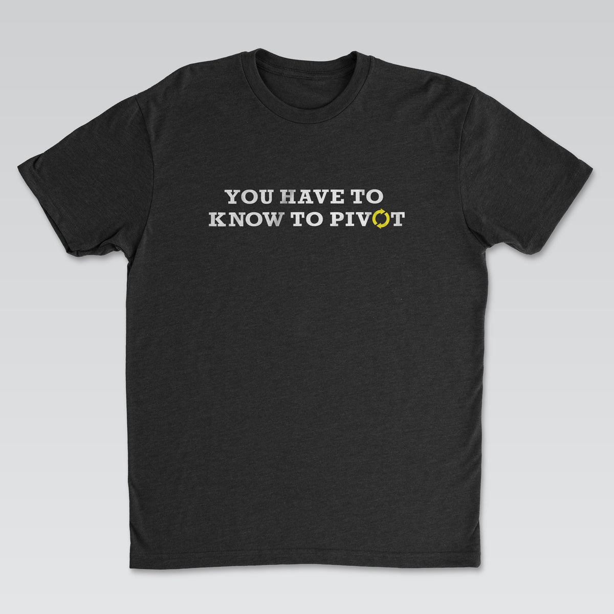 Pivot Tee White Print | Cynical Truths Collection